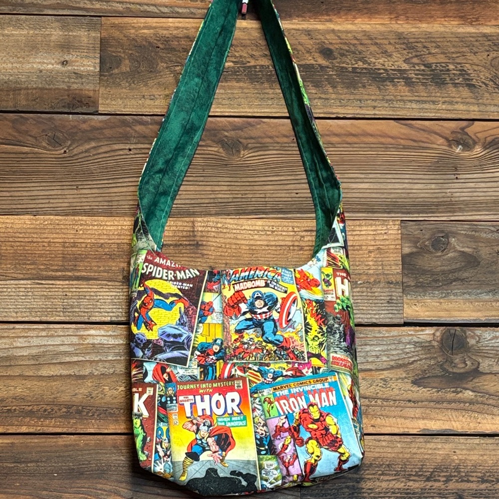 Comic Book Print Shoulder Bag